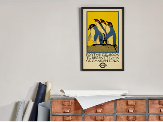 How to transform your living room instantly with a framed retro art print