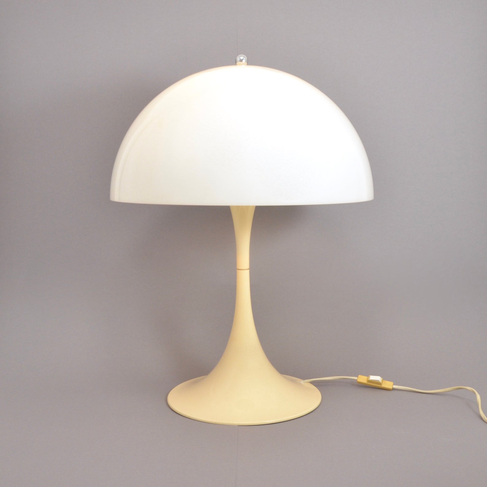 Panthella Table Lamp White Shade Designed by Verner Panton